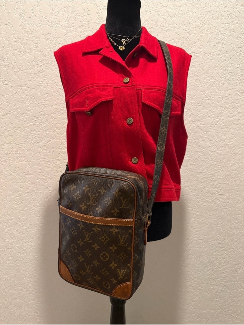 Louis Vuitton Danube MM Monogram Crossbody Bag